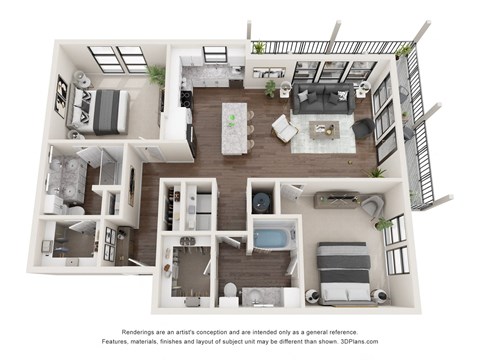a 1 bedroom floorplan is shown in this image
